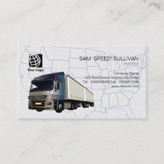 Trucker Transportation Haulage Semi Trailer