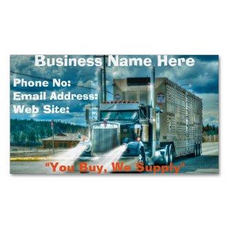 Trucking Firms Delivery Transport Biz Cards