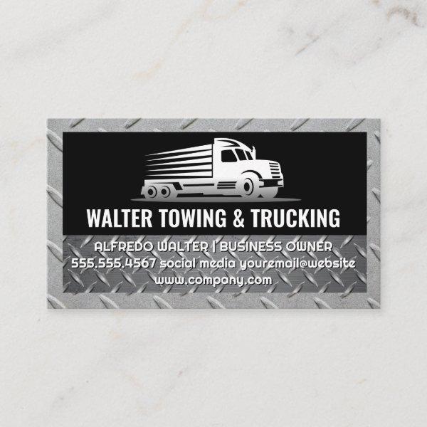 Trucking Logo | Steel Trim | Logistics