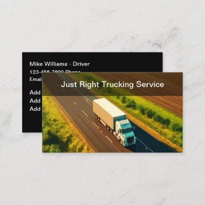 Trucking Service Professional Driver