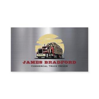 Trucking Transport Metal Log Trucker Company