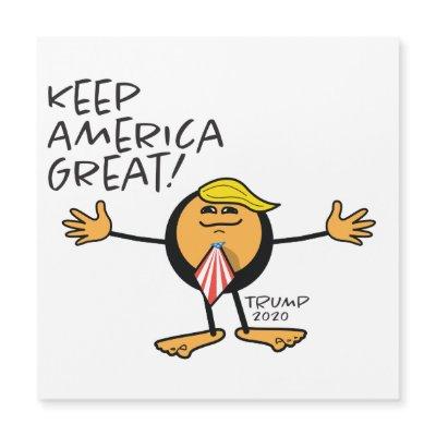 TRUMP 2020 Cartoon Keep America Great