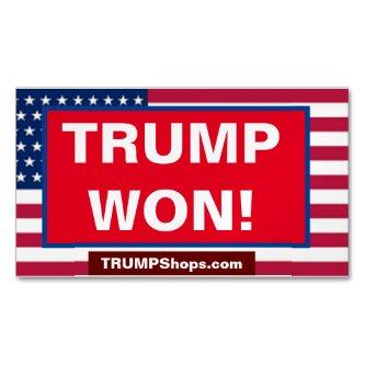 TRUMP WON! pack of 25 Patriotic  Magnet