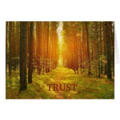 Trust in the Lord Forest Path All Occasion Card