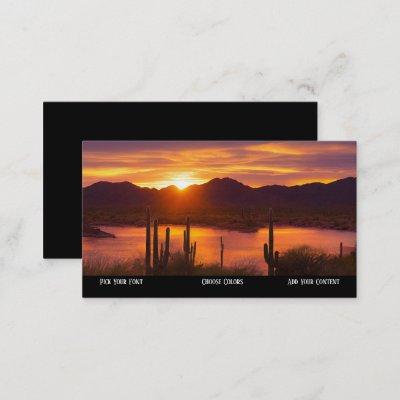 Tucson Sunset Desert