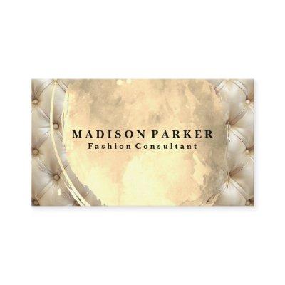 Tufted Cushion Background | Gold Brushed