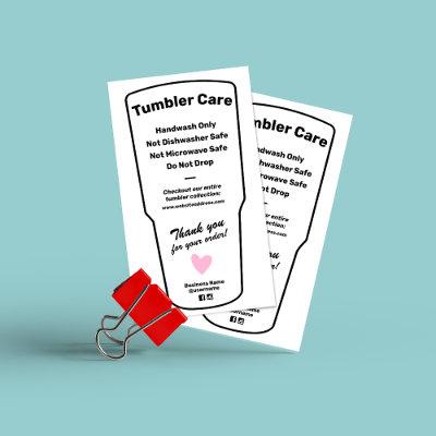 Tumbler Care Instructions