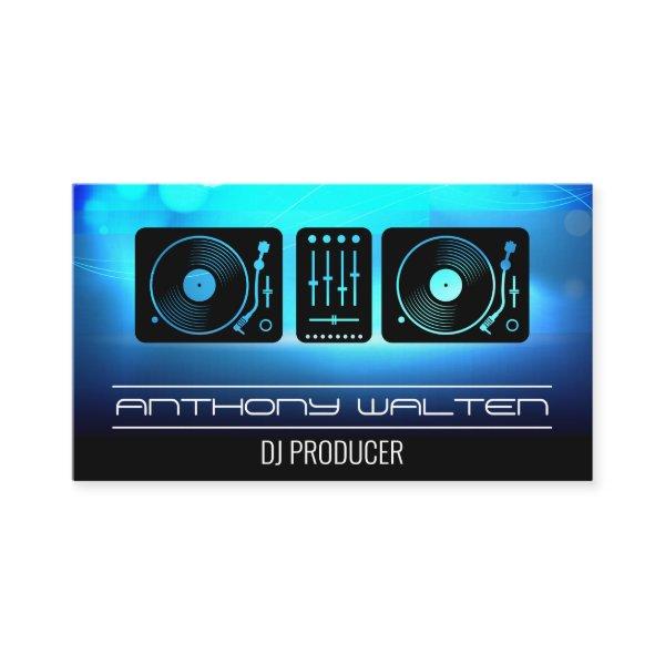 Turntables | Blue Ambience Background