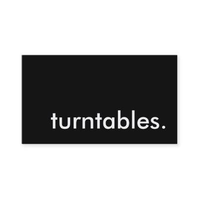 turntables.