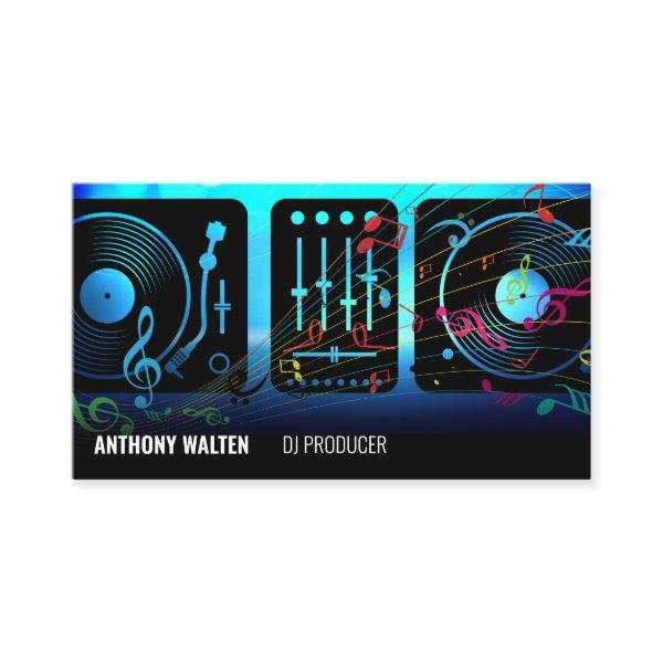 Turntables | Musical Notes Ambience Background