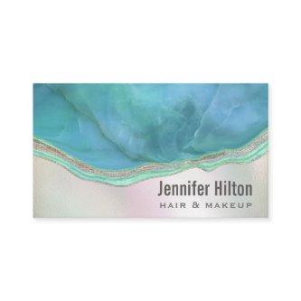 Turquoise agate geode professional holographic