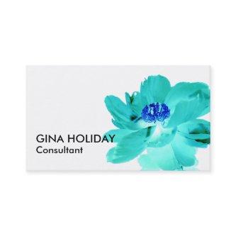 turquoise blue flower