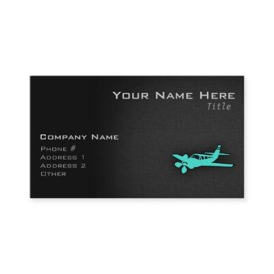 Turquoise; Blue Green Small Airplane