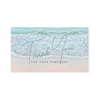 Turquoise Blue Ocean Sandy Beach Thank You