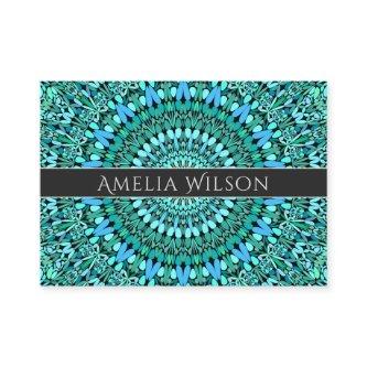 Turquoise Flower Mandala