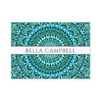 Turquoise Flower Mandala