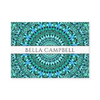 Turquoise Flower Mandala