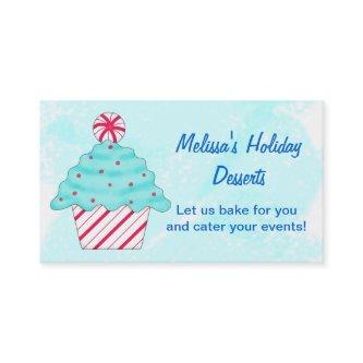 Turquoise, Peppermint Chrismas Cupcake Baking