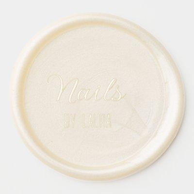Turquoise teal agate aqua nails add name website q wax seal sticker