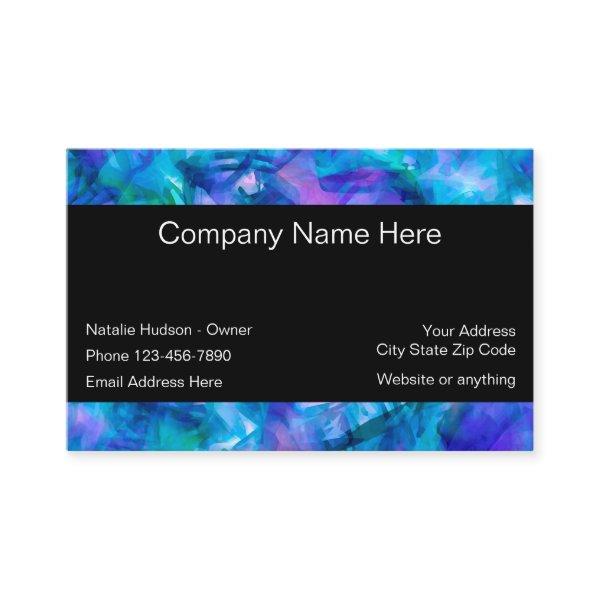 Turquoise Teal And Purple Modern Abstract