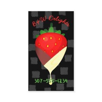 tuxedo chocolate covered strawberry fruit