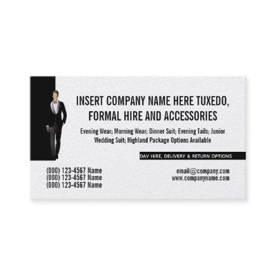 Tuxedo man formal suit renting business DIY custom