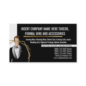 Tuxedo man modern gold black suit hire business