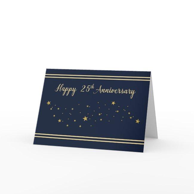 Twenty Fifth Year Employee Anniversary Gold Card