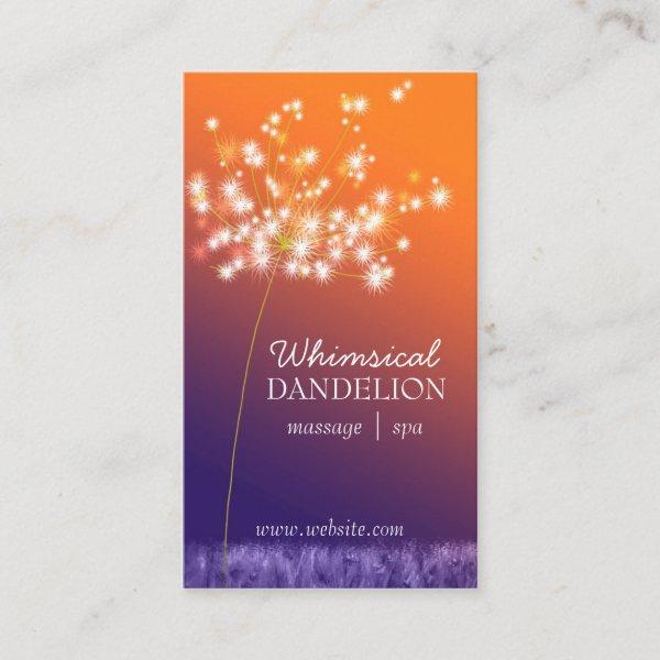 Twilight Dandelion Business Appointment Cards