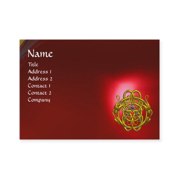 TWIN DRAGONS Red Ruby