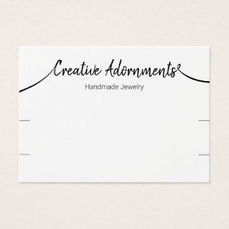 Two Bracelet Display Signature Script White