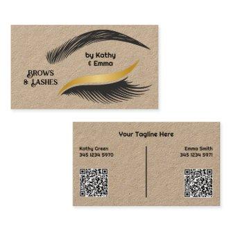 Two Names Brows Lashes QR Kraft