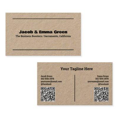 Two Names QR Kraft