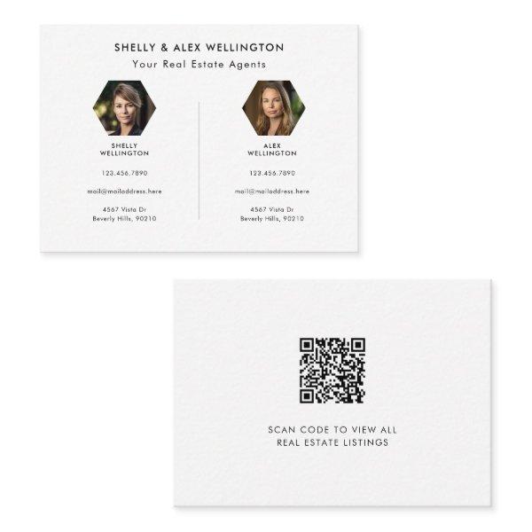 Two Person Custom QR Code Photo Real Estate