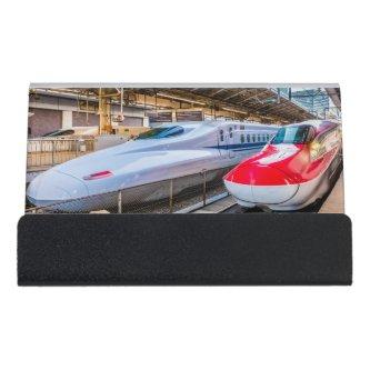 Two Shinkansen at the Tokyo Station Desk  Holder