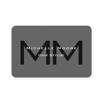Two Sided Monogrammed Black Grey Euro Size Linen