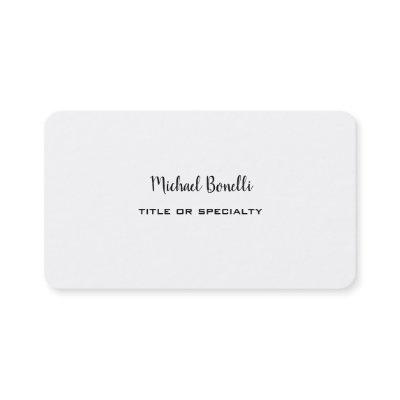 Two Sided Rounded Corner Professional Modern Plain