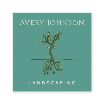 Two Sided Tree Roots Landscaping Gardening Green   Square