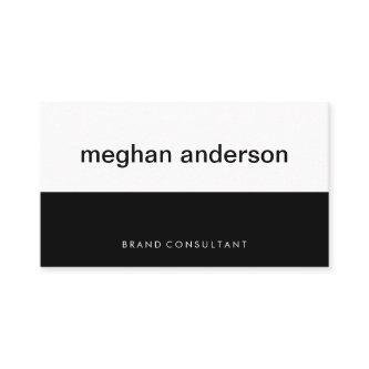 Two Tone Color Block Black Design