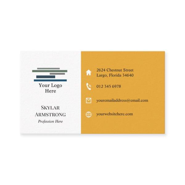 Two Tone Marigold White Your Logo Icons One Sided