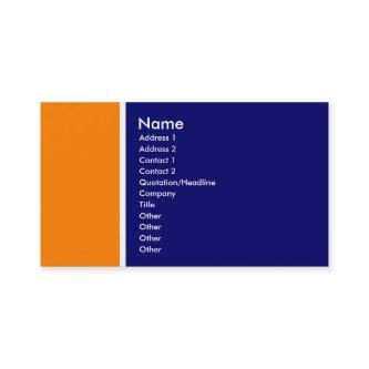 Two Tone (Orange and Deep Blue)