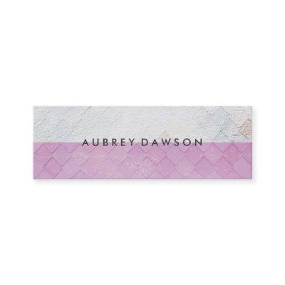 Two Tone White Pink Tile Grunge Pattern Mini