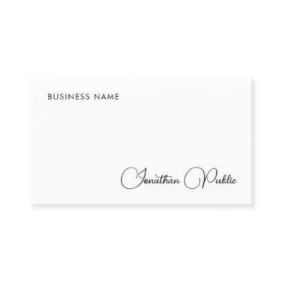 Typed Name Elegant Simple Design Company