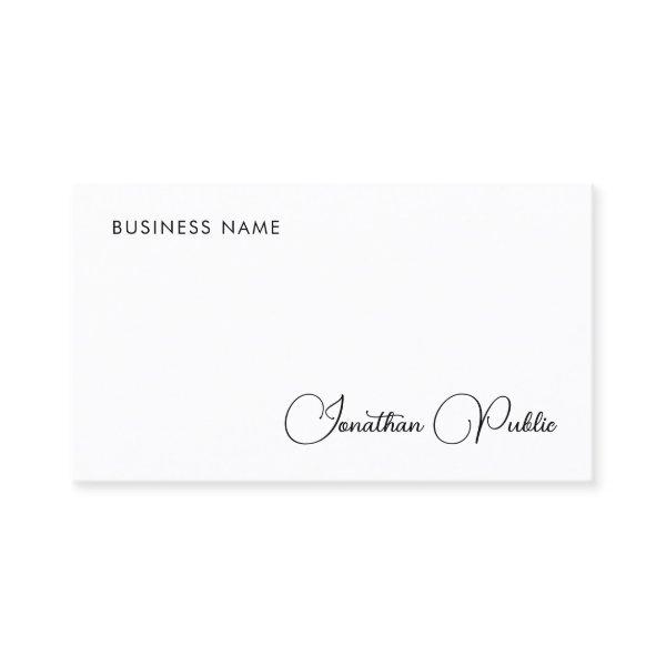 Typed Name Elegant Simple Design Company