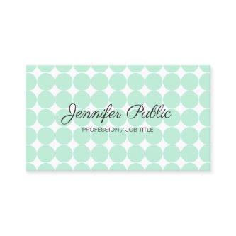 Typed Template Elegant Mint Green White Modern Bus