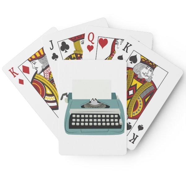 Typewriter Poker Cards