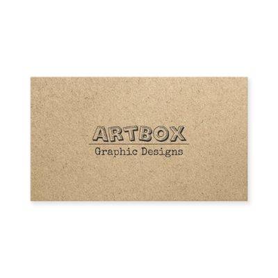 Typographic Kraft Paper