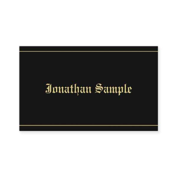 Typography Classic Old Font Black Gold Template
