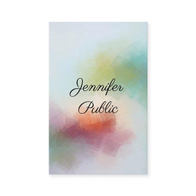 Typography Elegant Modern Abstract Art Vertical
