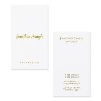 Typography Gold Text Modern Elegant Vertical